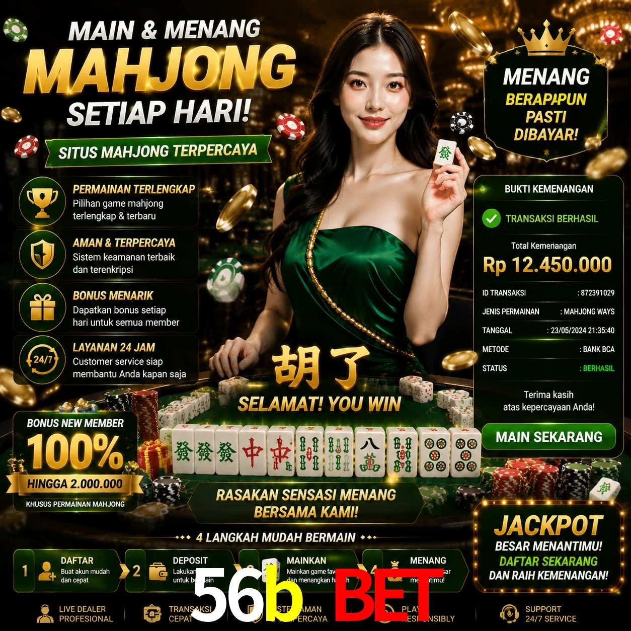 Ganhar e sacar na 56b bet